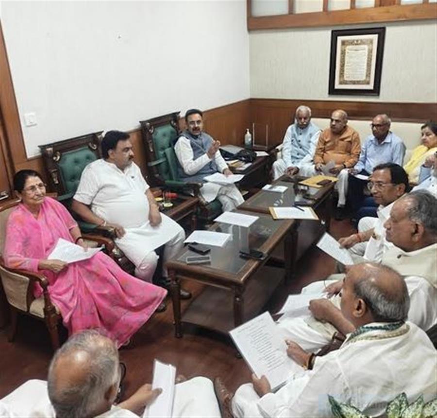 विधान सभा अध्यक्ष हरविन्द्र कल्याण ने समितियों के चेयरपर्सन्स के साथ की बैठक