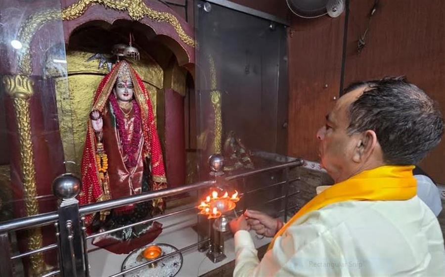 भाजपा प्रदेश अध्यक्ष बड़ौली ने हिमाचल में माता रेणुका के किए दर्शन