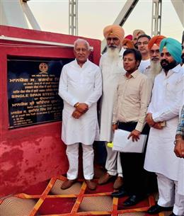 कैबिनेट मंत्री बरिंदर कुमार गोयल द्वारा फरीदकोट विधानसभा क्षेत्र में बहु-करोड़ी पुलों और पक्के खालों का उद्घाटन