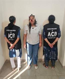अंबाला में NCC कार्यालय की क्लर्क 5 हजार रुपये रिश्वत लेते गिरफ्तार