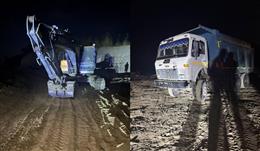 खनन विभाग द्वारा श्री आनंदपुर साहिब के गांव भल्लाण में अवैध खनन के विरुद्ध सख्त कार्रवाई; देर रात छापे के दौरान एक व्यक्ति काबू